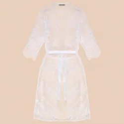 Full lace transparent nightgown - robeLingerie