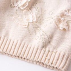 Natural fox fur pompom wool hatHats & Caps