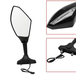 LED motorfiets richtingaanwijzer spiegels voor Yamaha Yzf Fzr 600 1000 R1 R6 FZ1 FZ6Spiegels