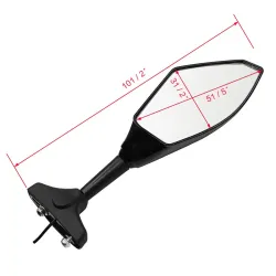 LED motorfiets richtingaanwijzer spiegels voor Yamaha Yzf Fzr 600 1000 R1 R6 FZ1 FZ6Spiegels