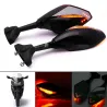 LED motorfiets richtingaanwijzer spiegels voor Yamaha Yzf Fzr 600 1000 R1 R6 FZ1 FZ6Spiegels