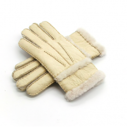 Genuine leather & cashmere & fur warm glovesGloves