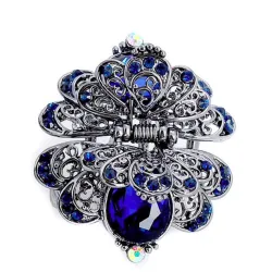 Bloem & vlinder kristal vintage haarclipHaarspelden