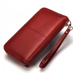 Leather long wallet pursePortemonnee