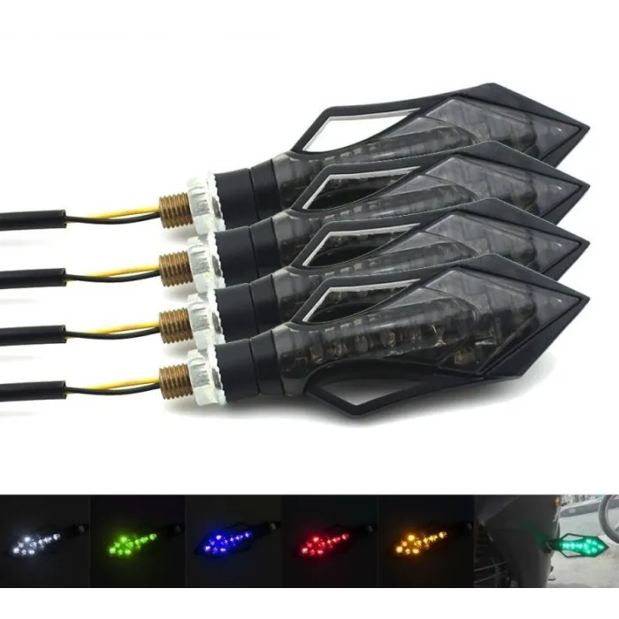 Motorcycle - scooter LED turn signal light with arrow 4 pcsTurning lights