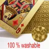 Gold foil poker playing cards waterproofHobby & verzamelingen