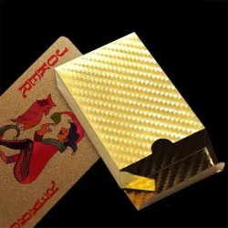 Gold foil poker playing cards waterproofHobby & verzamelingen