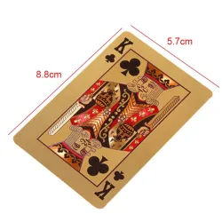 Gold foil poker playing cards waterproofHobby & verzamelingen