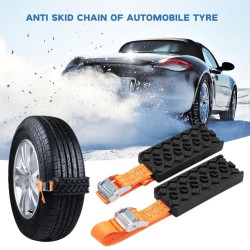 Emergency car tire anti-skid rubber chain 2 pcsWiel onderdelen