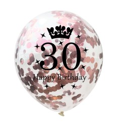 Verjaardag en jubileum latex ballonnen 12 Inch 5 stuksFeest