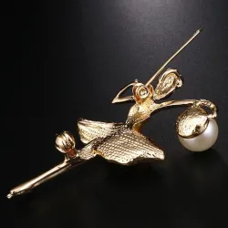 Ballerina - crystal broochBrooches
