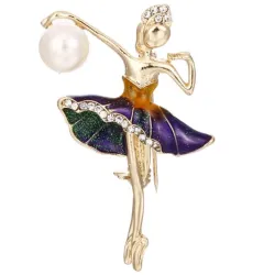 Ballerina kristallen brocheBroches