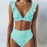 High Waisted swimsuit bikini setBadkleding
