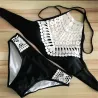 Lace bikini set with push upBadkleding