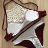Lace bikini set with push upBadkleding