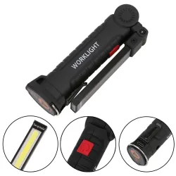 COB LED zaklamp - USB oplaadbaar - met ophanghaakSurvival gereedschap