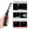 COB LED zaklamp - USB oplaadbaar - met ophanghaakSurvival gereedschap