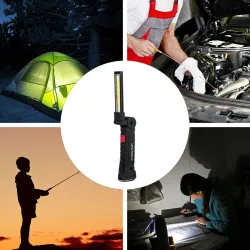 COB LED zaklamp - USB oplaadbaar - met ophanghaakSurvival gereedschap