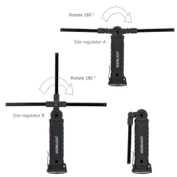 COB LED zaklamp - USB oplaadbaar - met ophanghaakSurvival gereedschap