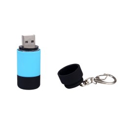 Mini 0.3W USB LED-zaklamp met sleutelhangerZaklampen