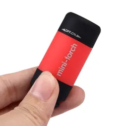 Mini 0.3W USB LED-zaklamp met sleutelhangerZaklampen