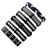 Multilayer lederen punkarmband - unisexArmbanden