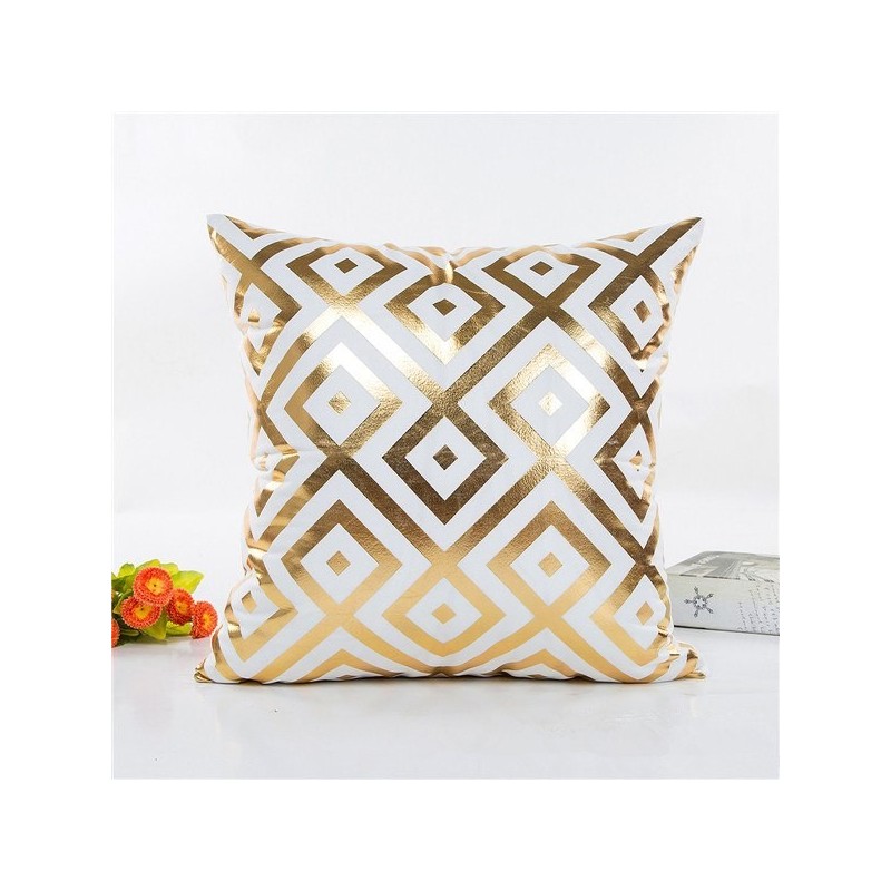 Gold pattern - pillowcase cushion cover 45 * 45cmKussens