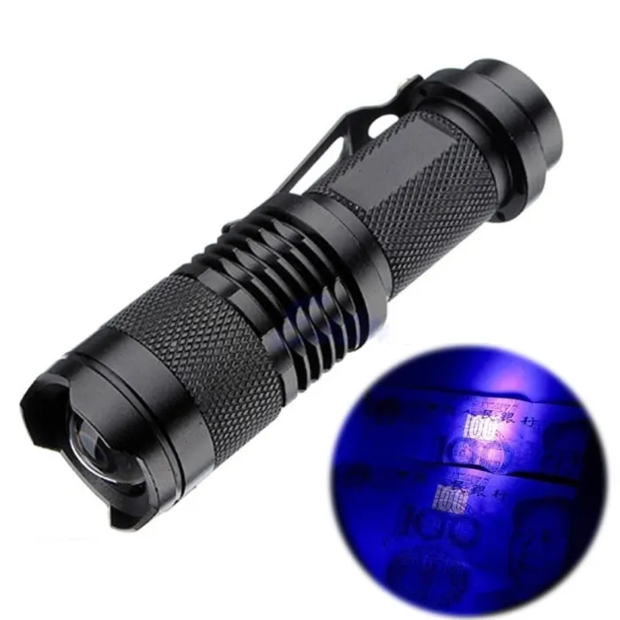 Zoombare UV-LED-zaklamp - markerchecker - detectie van nepgeldZaklampen