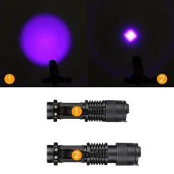 Zoombare UV-LED-zaklamp - markerchecker - detectie van nepgeldZaklampen