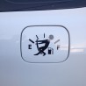 Gas - fuel - vinyl cartoon car stickerStickers