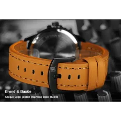NAVIFORCE - leather band - quartz watchHorloges
