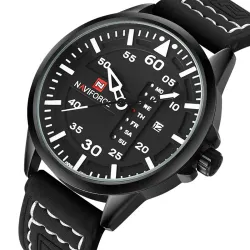 NAVIFORCE - leather band - quartz watchHorloges