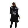 Gothic & Punk style - long sweatshirt - loose hoodie - cottonPlus