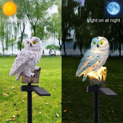 Owl shape - solar powered - outdoor - garden light lampSolar verlichting