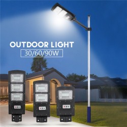 30W - 60W - 90W solar LED-straatverlichting - bewegingssensor - afstandsbediening - waterdichtStraatverlichting