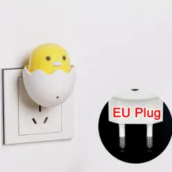 LED-wandlamp - stekkerlamp - nachtlampje - met sensor - gele kipWandlampen