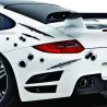 Kogelgaten - 3D autosticker - waterdicht - 21 * 30cmStickers