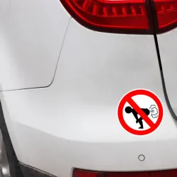 No Farting - car sticker - 12 * 12cmStickers