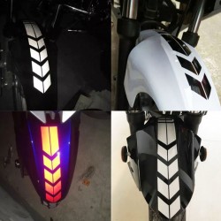 Motorcycle wheel fender reflective sticker - safety warning arrow - waterproofMotorfiets onderdelen