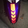 Motorcycle wheel fender reflective sticker - safety warning arrow - waterproofMotorbike parts