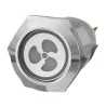 12v 19mm fan push button switch with LED - engine start - self-lock panelSwitches