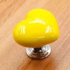 Ceramic heart - furniture handle - knobMeubels