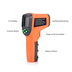 FOSHIO 10-99999 RPM - digital laser tachometer - non-contact photoelectric car speedometerDiagnosis