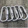 Aluminium karabijnhaak - D-type quick hook 6 stuksSurvival gereedschap