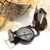 Draagbare Vouwen Army Green Lens Kompas Amerikaanse Militaire Multifunctionele Mini Camping KlimmenSurvival gereedschap
