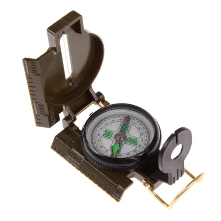 Draagbare Vouwen Army Green Lens Kompas Amerikaanse Militaire Multifunctionele Mini Camping KlimmenSurvival gereedschap