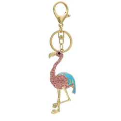 Kristallen Flamingo - sleutelhangerSleutelhangers