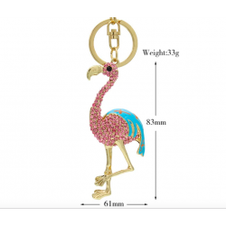 Kristallen Flamingo - sleutelhangerSleutelhangers