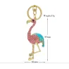 Kristallen Flamingo - sleutelhangerSleutelhangers