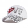 Xthree goedkope baseball cap goede kwaliteit strass cap liefde brief snapback hoeden voor mannen enHoeden & Petten